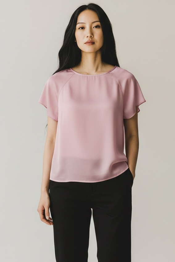 Vero Moda Aware Bluse Rosa durchsichtig GrM