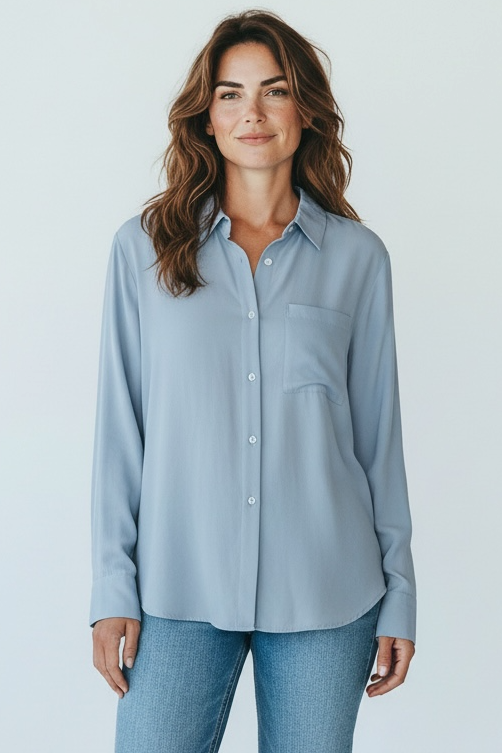 Vero Moda Aware Hemd in hellblau GrM