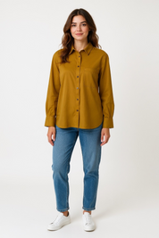 Vero Moda Aware Hemd dunkelgelb GrM