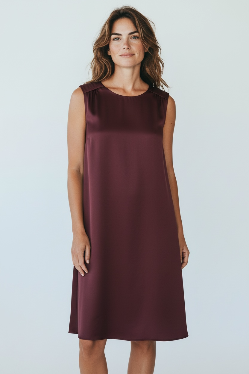 Vero Moda Aware Kurzes Kleid mit Taschen Bordeaux GrM
