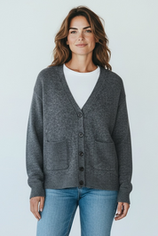 Vero Moda Aware Strickjacke dunkelgrau GrM