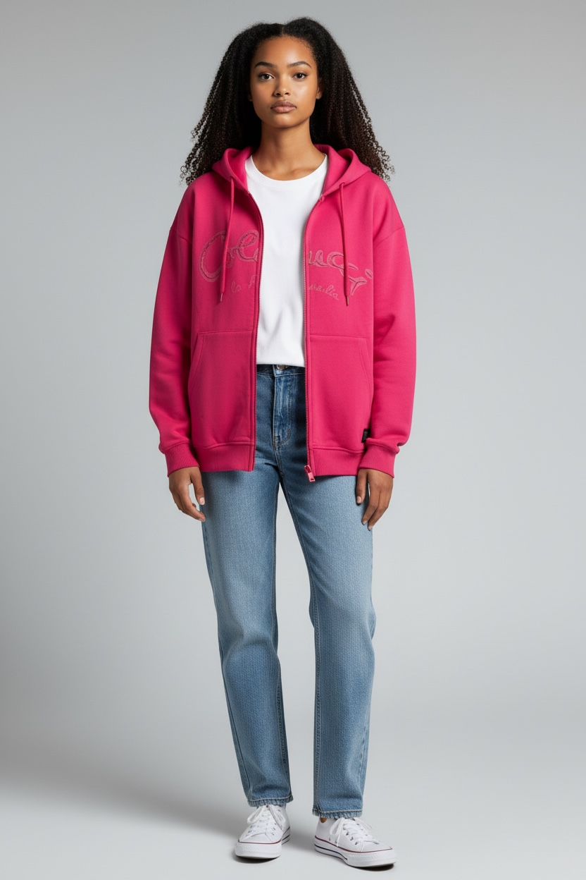 Carlo Colucci Sweatjacke pink Unisex