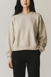 Only JDY Neck Solid Sweater Oatmeal Beige GrS