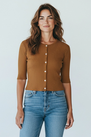 Vero Moda Aware Kurzarm Top gelb GrM