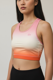 LACOSTE Sport Women BH rosa hellgelb GrM