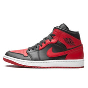 Nike Air Jordan 1 Mid black red white Gr51.5 Sneaker