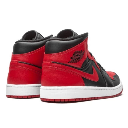 Nike Air Jordan 1 Mid black red white Gr51.5 Sneaker