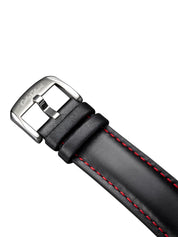 Nr.33 Carlo Colucci Edelstahluhr mit Lederarmband + 2 Jahre Herstellergarantie