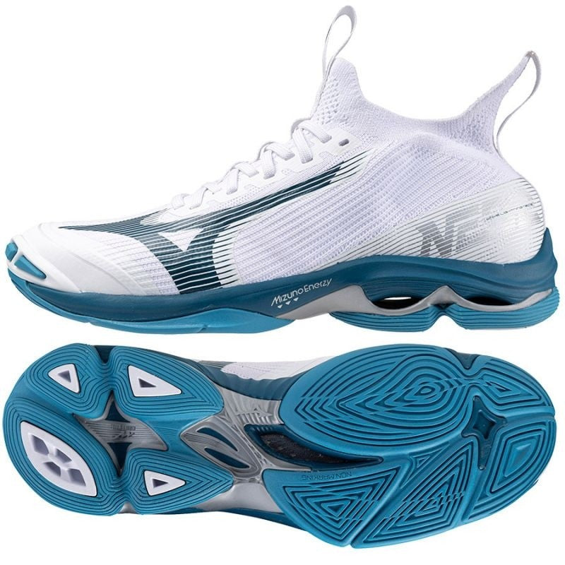 MIZUNO Volleyball Sneaker weiß/blau Gr.42