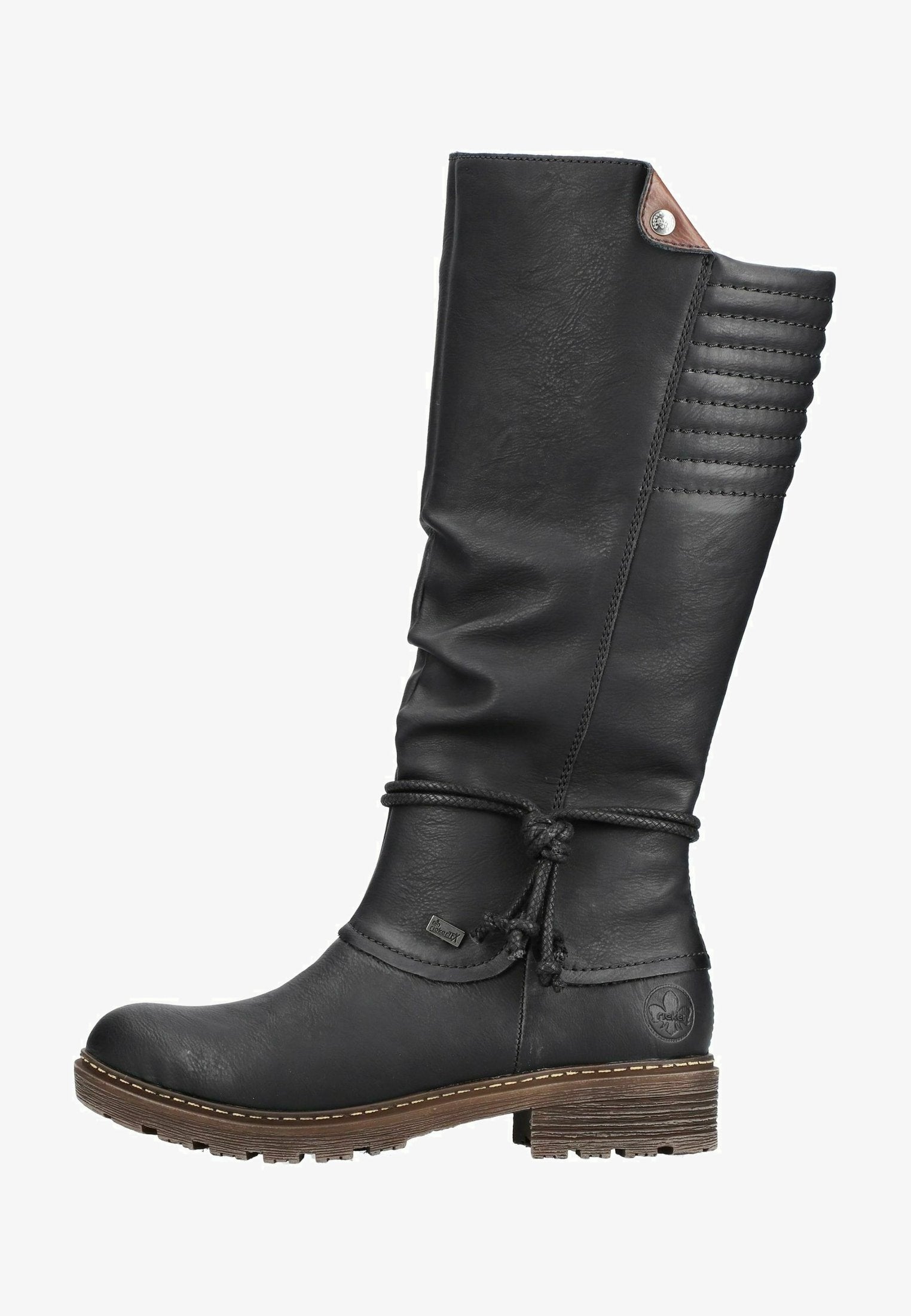 RIEKER Boots Black Brown Stiefel schwarz braun Z4776