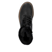 RIEKER Biker Boots Black Biker Stiefel Warumfutter Schwarz 72625