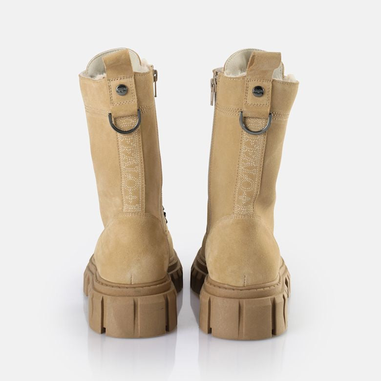 Buffalo Stiefel Boots beige Gr 41 Scape Lace Up Hi Warm