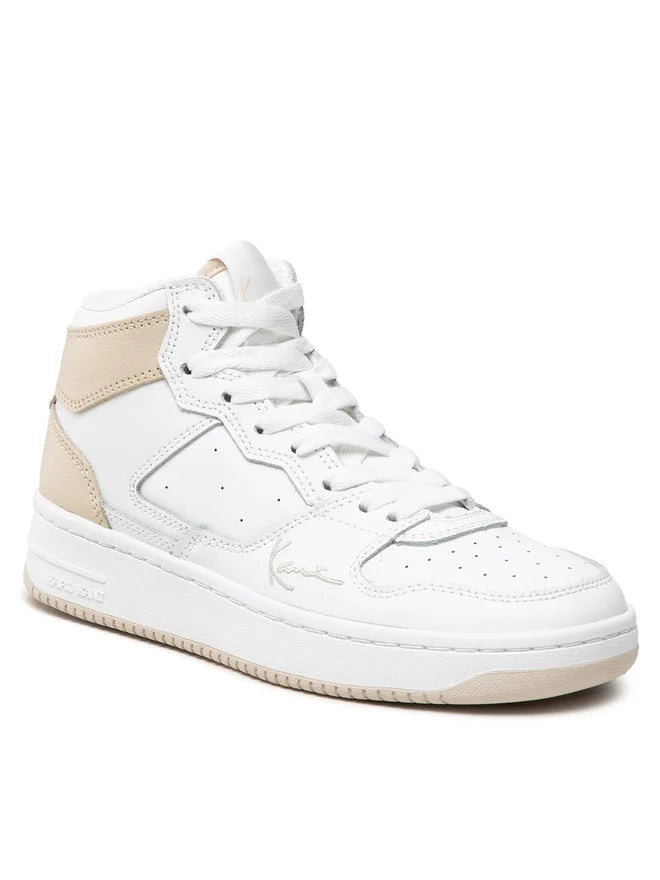 KARL KANI high Sneaker Gr 35,5 weiß beige Sneaker high