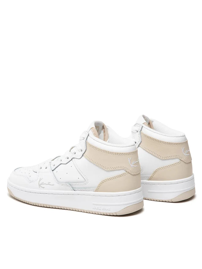 KARL KANI high Sneaker Gr 35,5 weiß beige Sneaker high