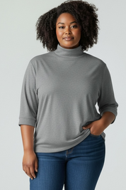 Ulla Popken Shirt Grau 809364 118 (U34)