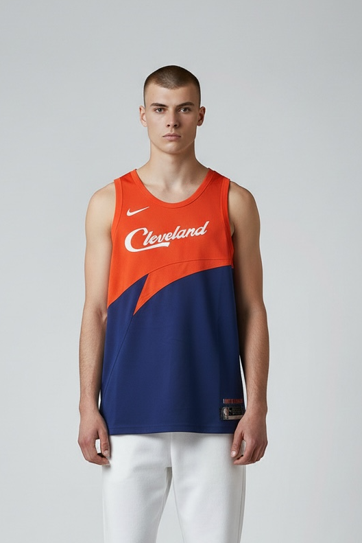 NBA Cleveland Trikot orangeblau -47-