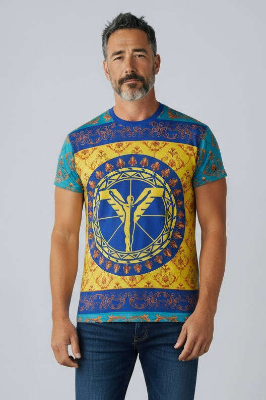 Carlo Colucci Tshirt bunt -56-