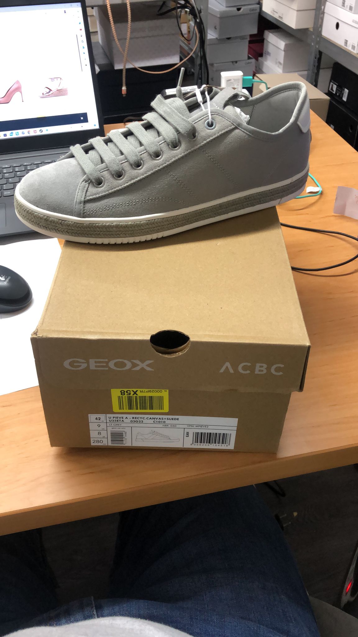 GEOX Gr 42 grau Sneaker