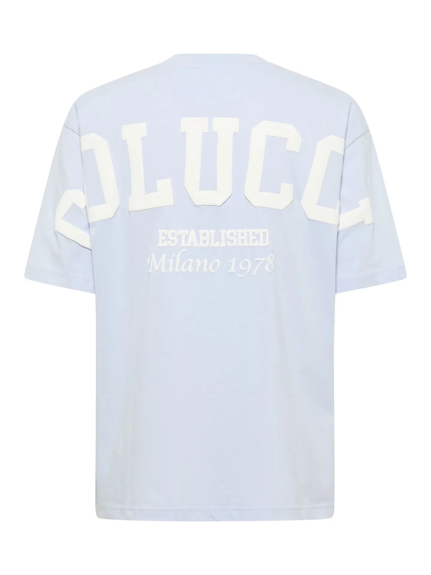 Carlo Colucci Tshirt hellblau Rücken Logo (110/112)