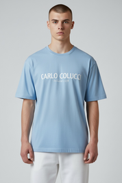 Carlo Colucci Tshirt hellblau -139-