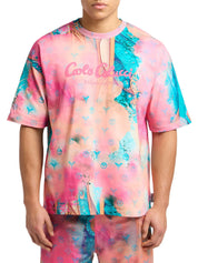 Carlo Colucci Tshirt pink muster