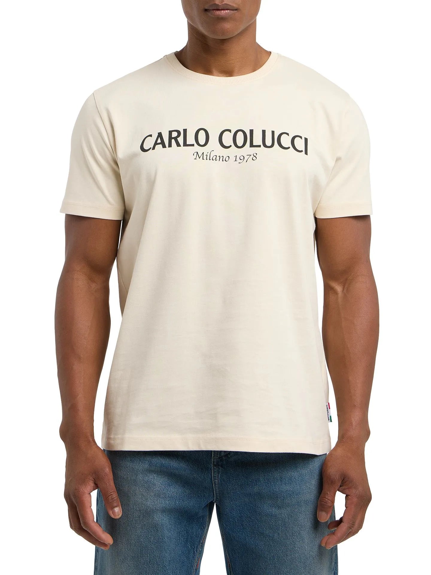 Carlo Colucci Tshirt cremeweiß -27-
