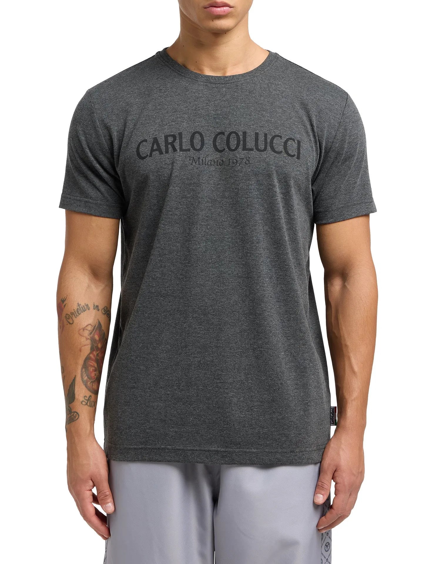 Carlo Colucci Tshirt dunkelgrau -25-