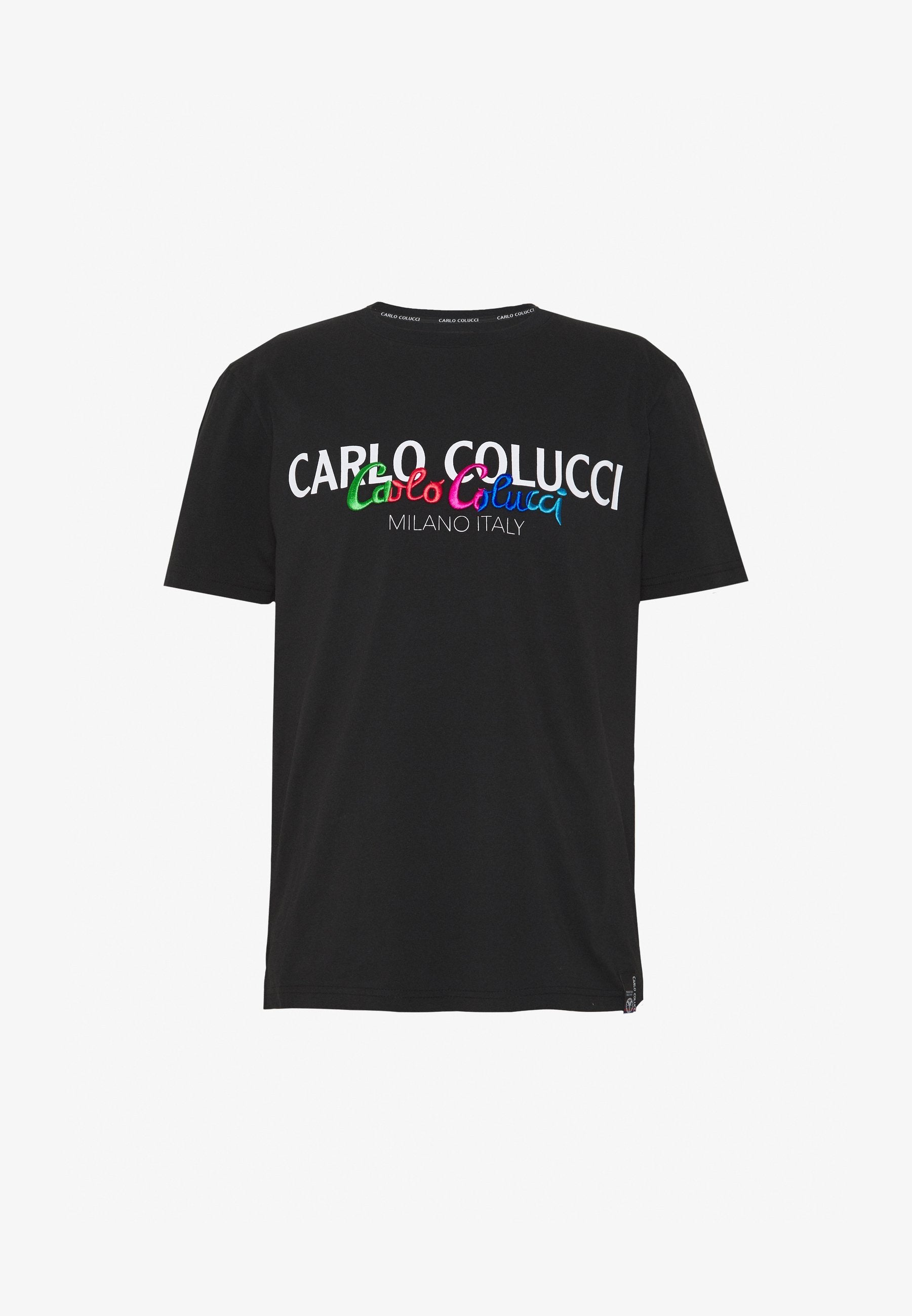 Carlo Colucci Unisex Tshirt schwarz print -56-