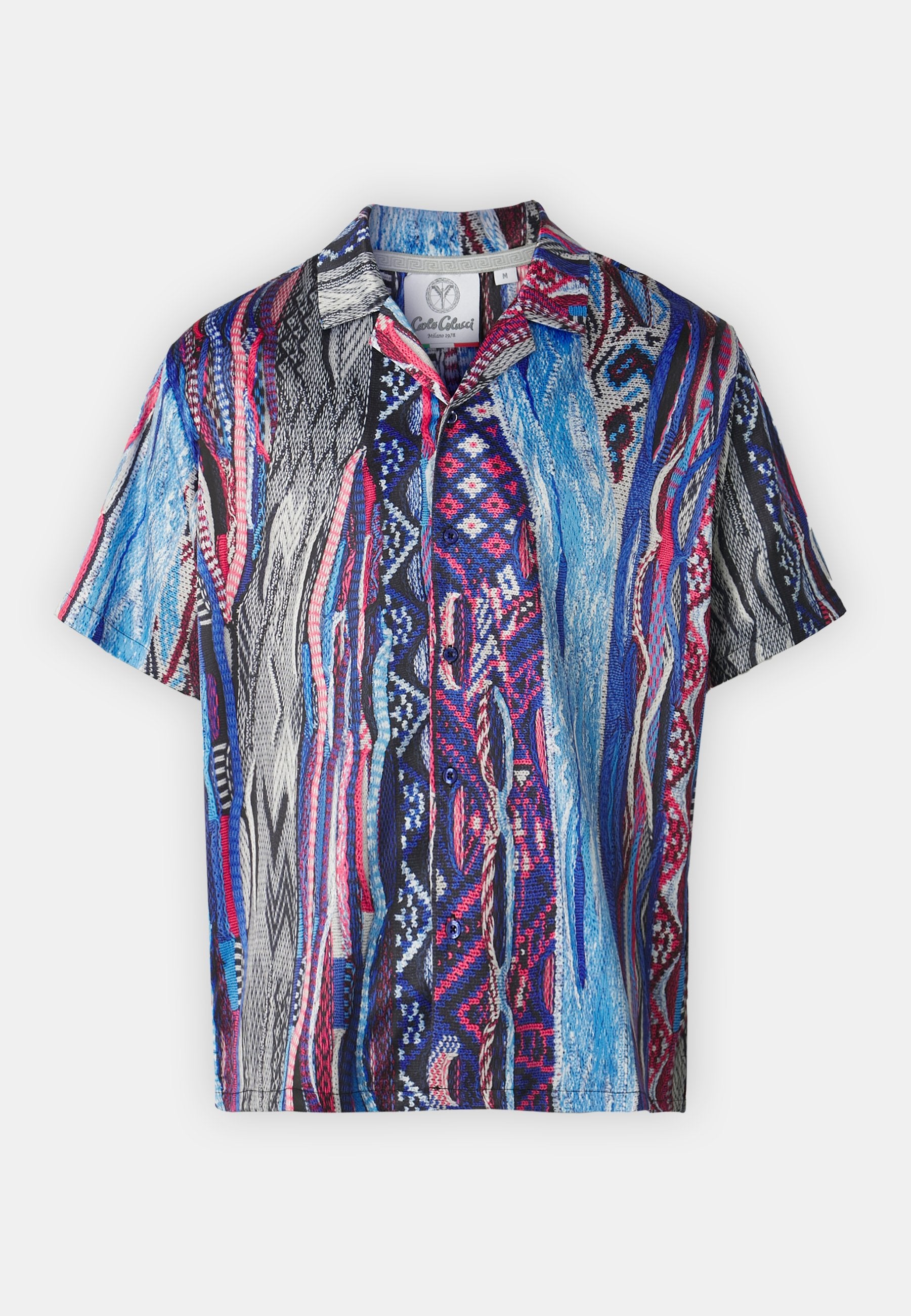 Carlo Colucci Herren Satin Hemd Gr. S