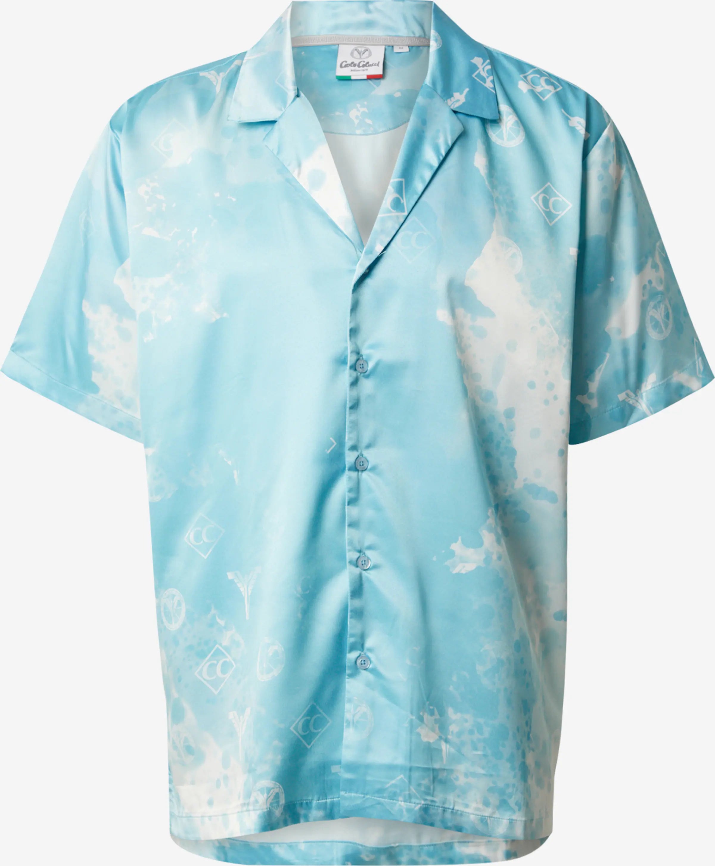 Carlo Colucci Herren Satin Hemd