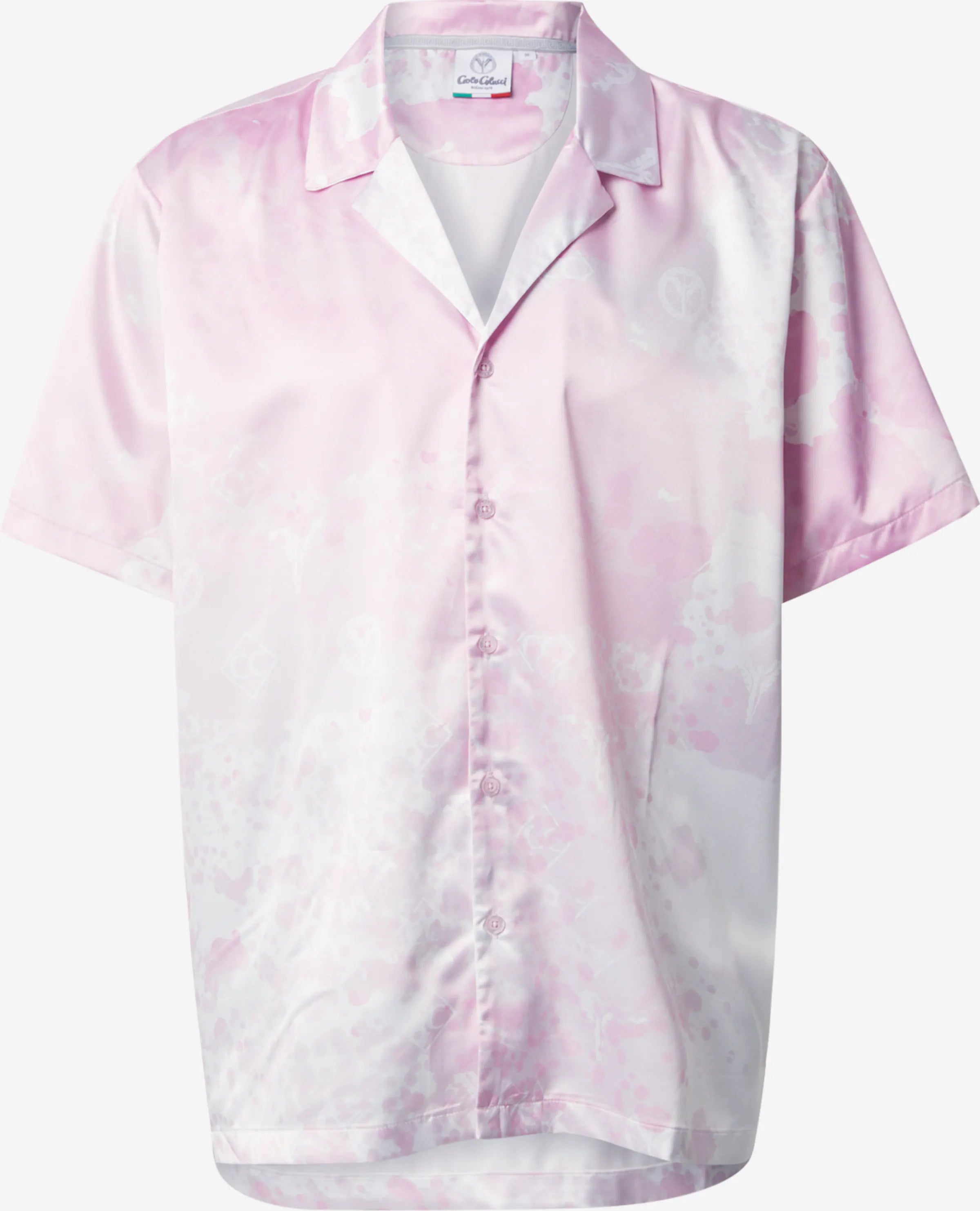 Carlo Colucci Satin Hemd rosa