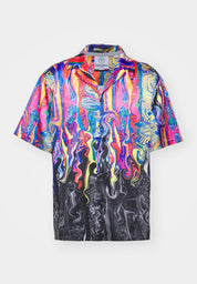 Carlo Colucci Satin Hemd bunt Gr.L