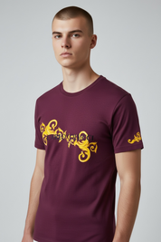 Carlo Colucci Tshirt Bordeaux -65-