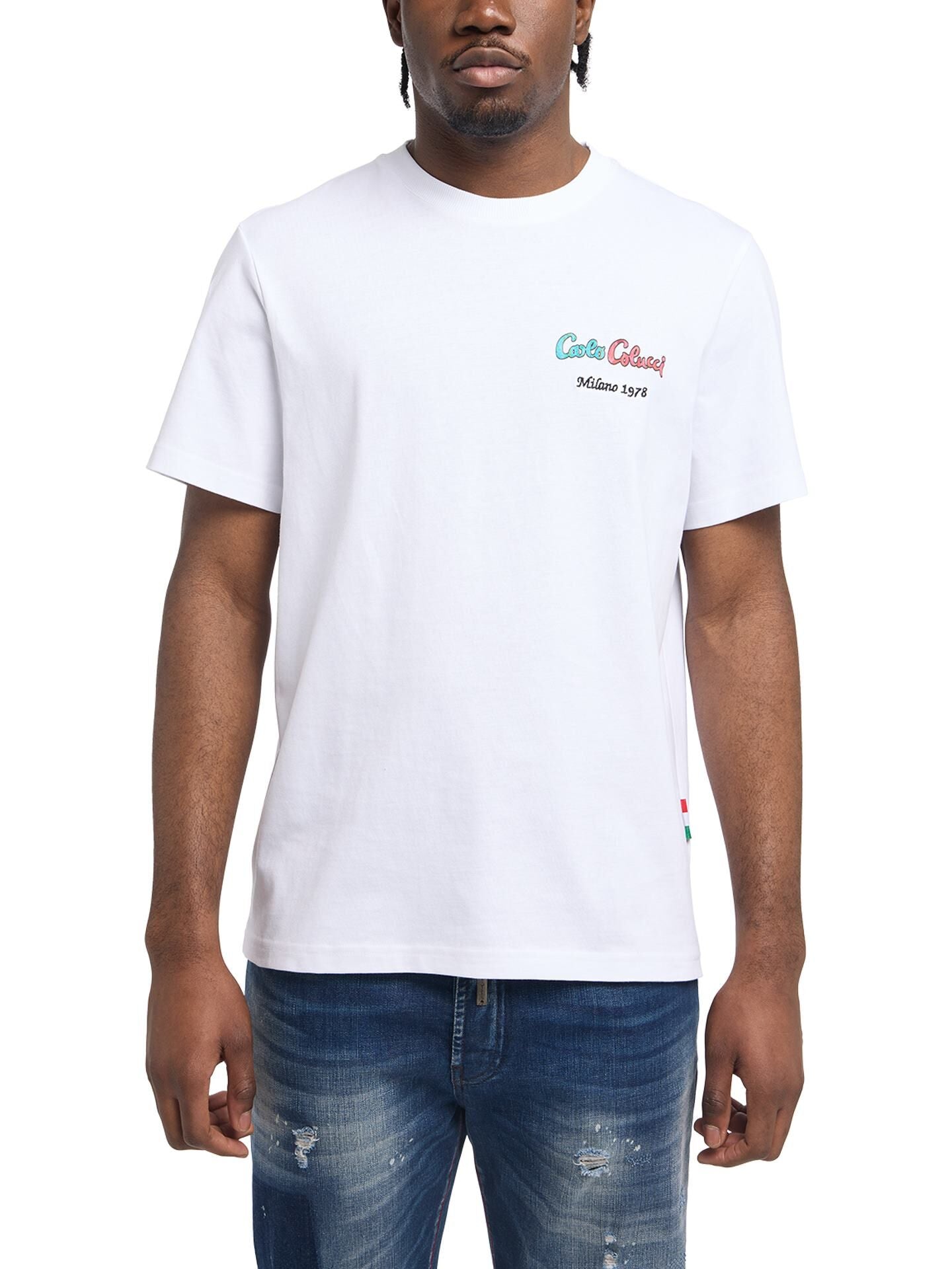 Carlo Colucci Tshirt weiß delicious -39-