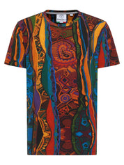 Carlo Colucci Tshirt braun muster -15-