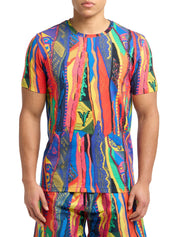 Carlo Colucci Tshirt buntmuster -81-