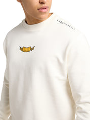 Carlo Colucci 2er Set Pullover Short Sonne Mond creme -154-