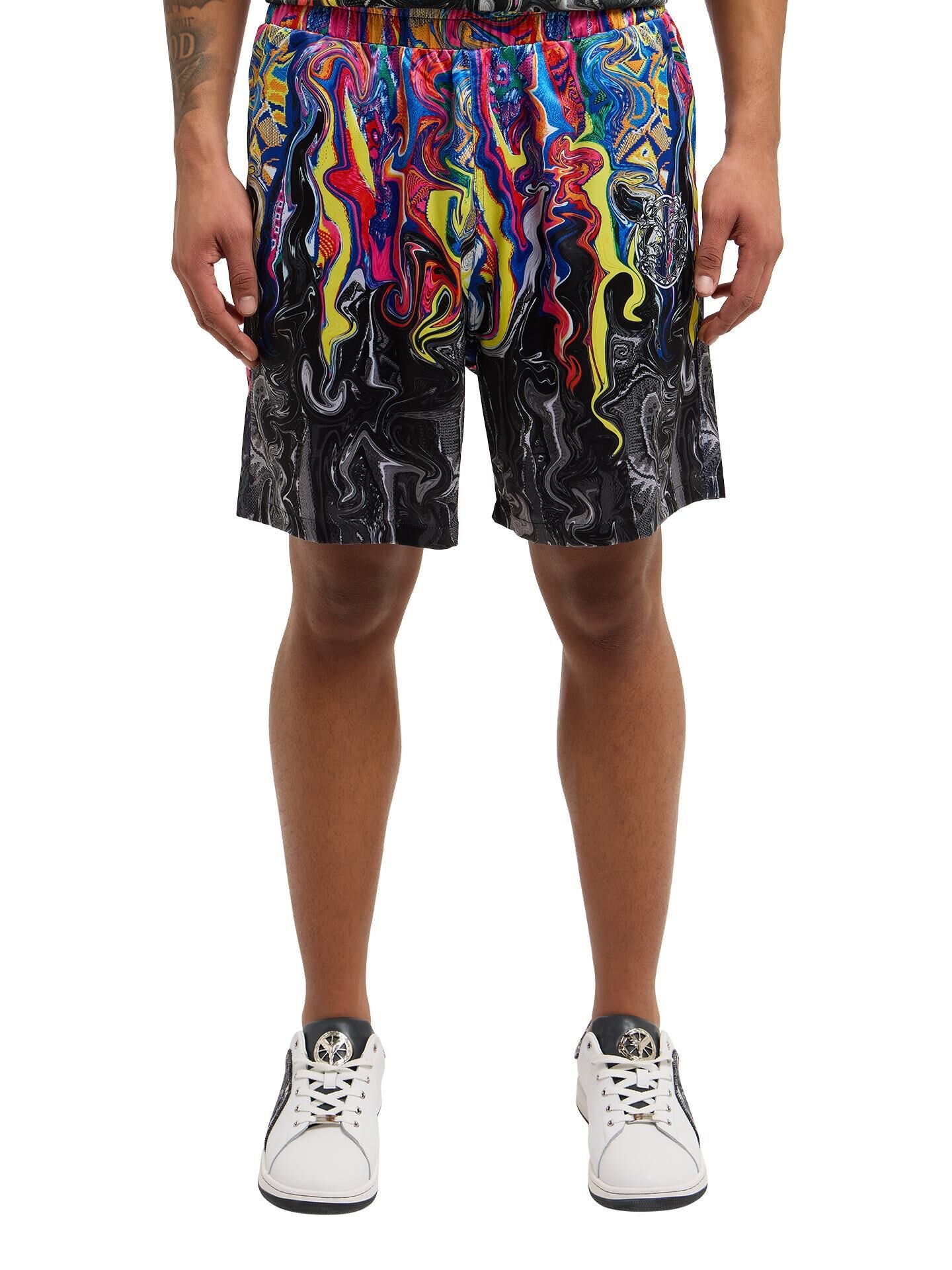 Carlo Colucci Satin Short bunt -124-