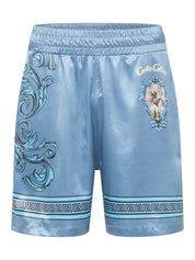 Carlo Colucci Satin Short blau -56-