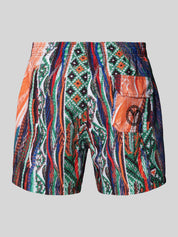 Carlo Colucci Sommer Set Satin Hemd + Badeshort -74-