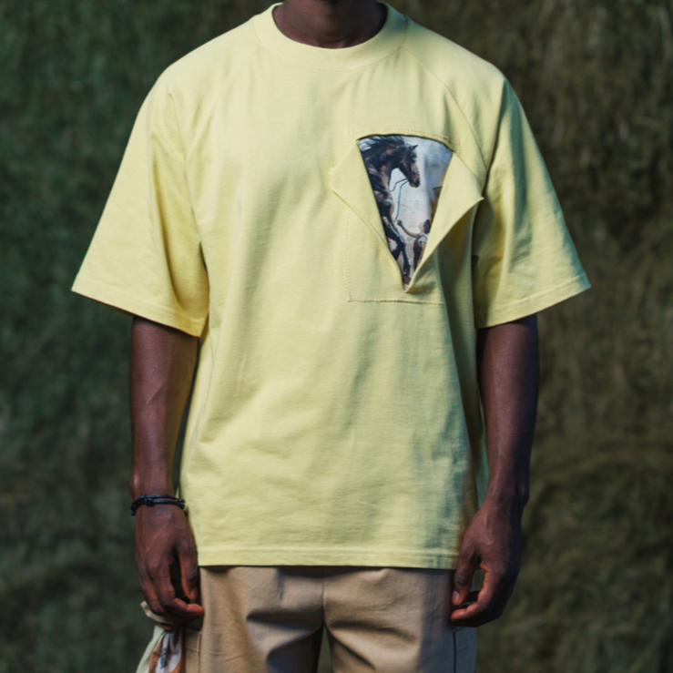 Alessandro Magno Tshirt gelb