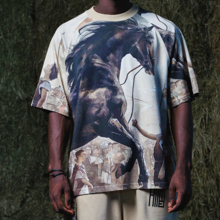 Alessandro Magno Tshirt 3d Pferd