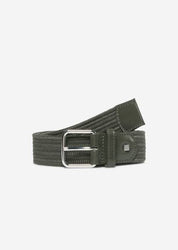 Marc O‘Polo Fabric Belt Leather Details Gürtel Leder Details khaki grün