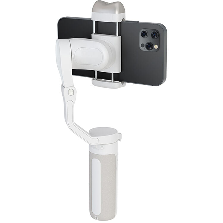 HOHEM iSteady V2 AI Smartphone Gimbal Built-In LED Light White Weiß