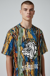 Carlo Colucci Tshirt bunt-bulldog -117-