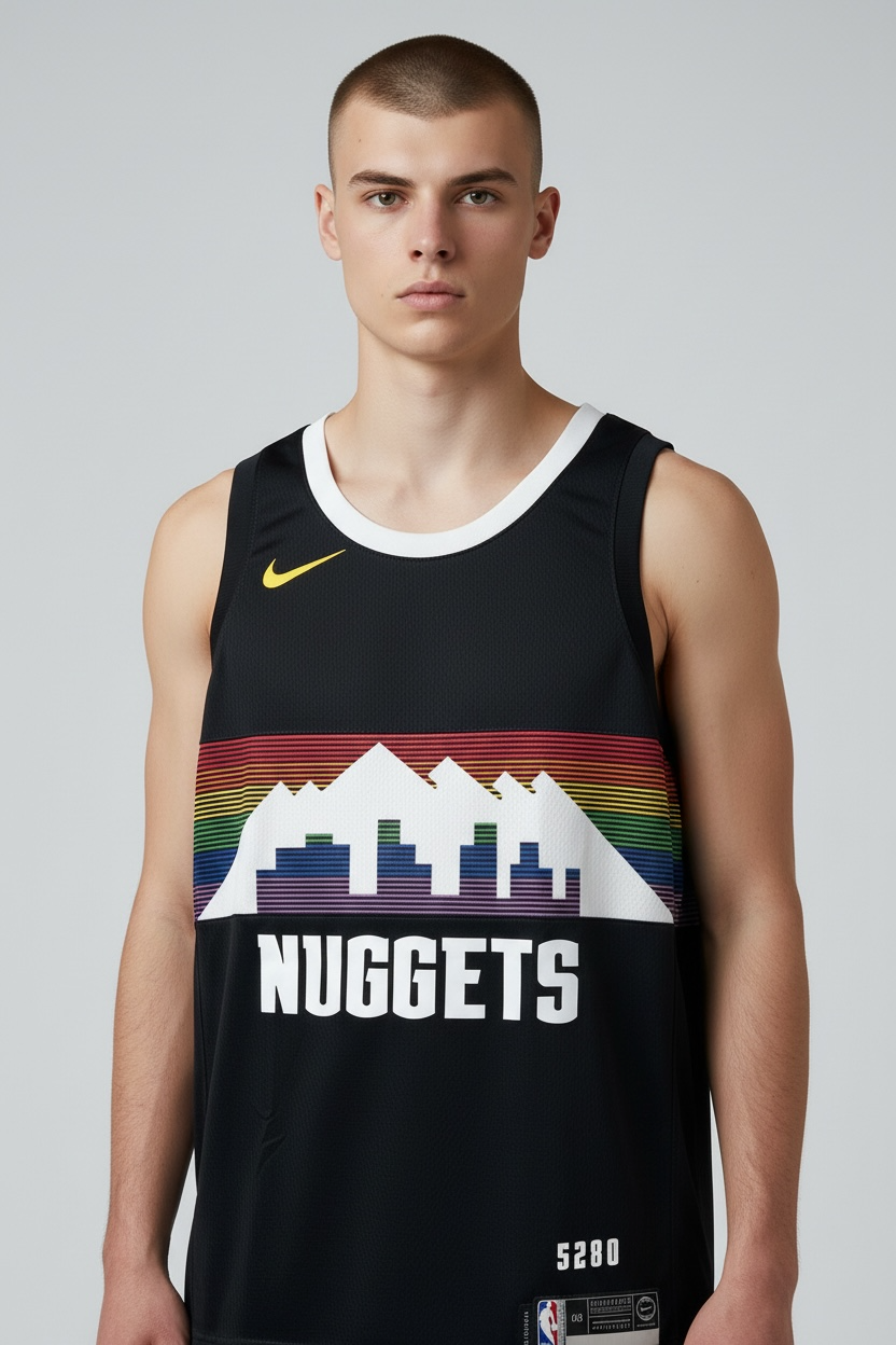 NBA Nuggets Trikot schwarz -92-