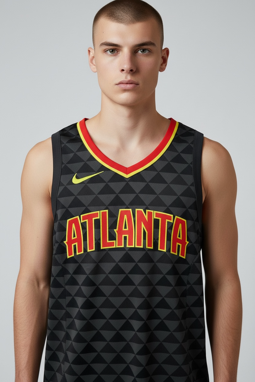 NBA Atlanta Trikot schwarz orange Gr.S -ST4-