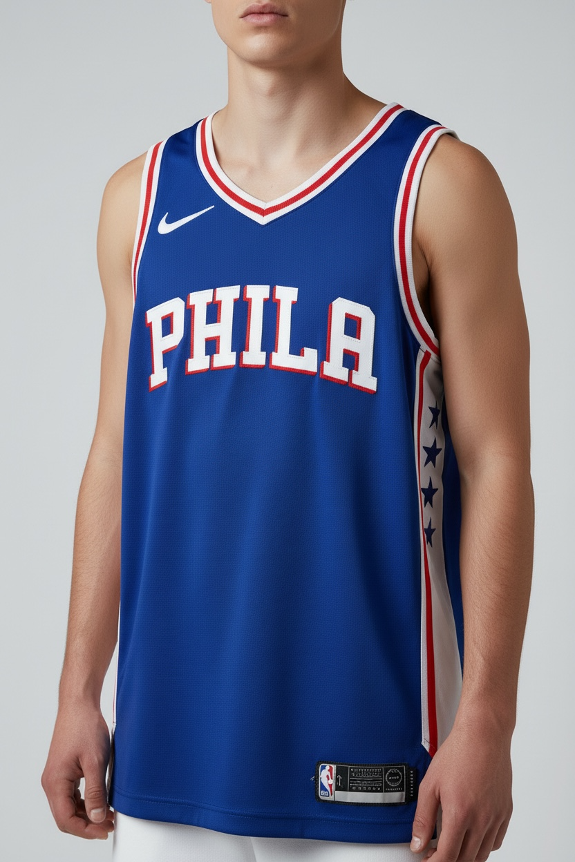 NBA Phila Trikot blau weiß Gr.S -ST4-