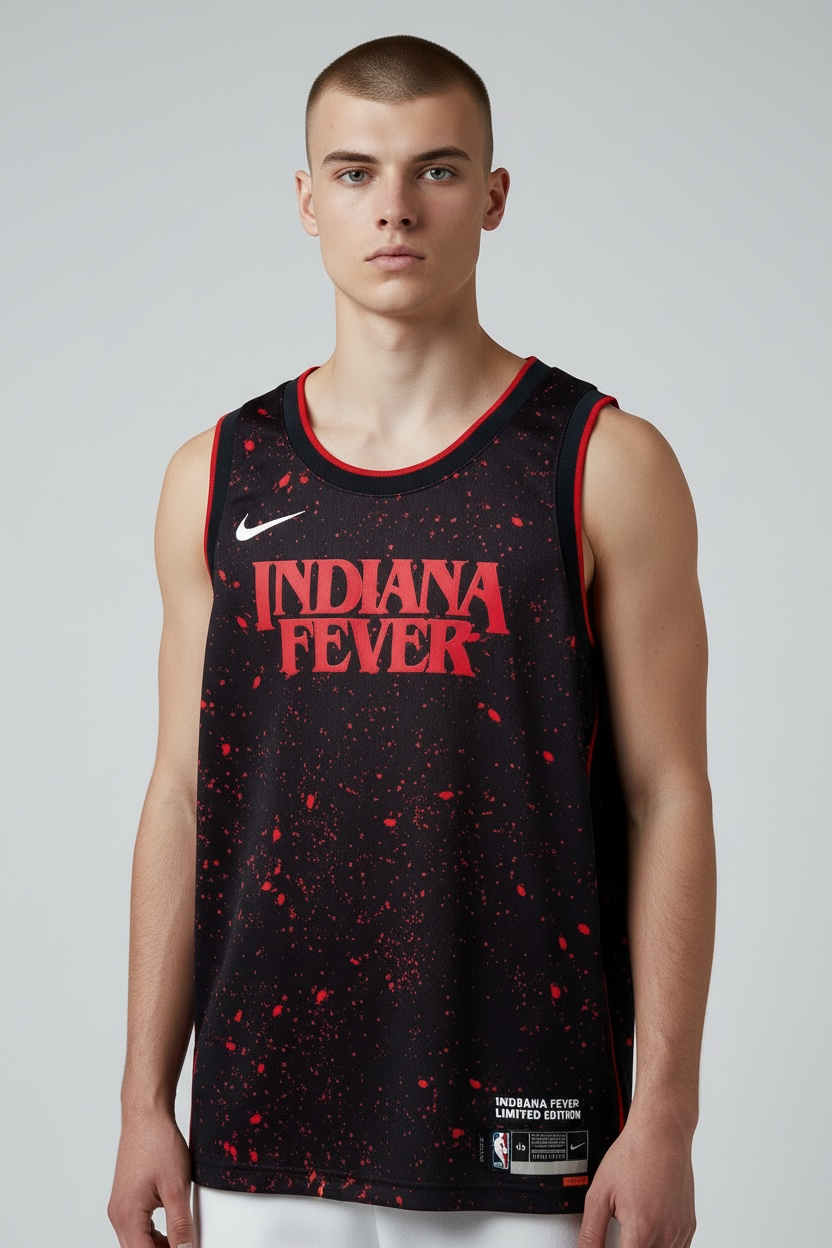 NBA Indiana Fever Trikot rot schwarz Gr.L -ST4-