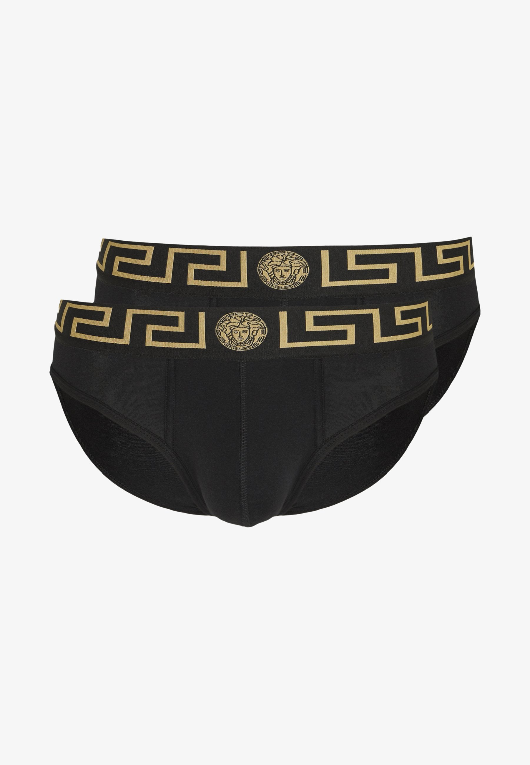 VERSACE Basso Intimo Uomo 2 Pack Nero/Greca Oro